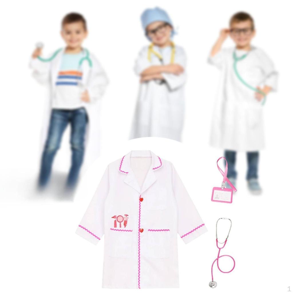 Kinder Rollenspiel Arztkostüm Kinder Krankenschwester Outfits Verkleiden Frühe Bildung für Kinder