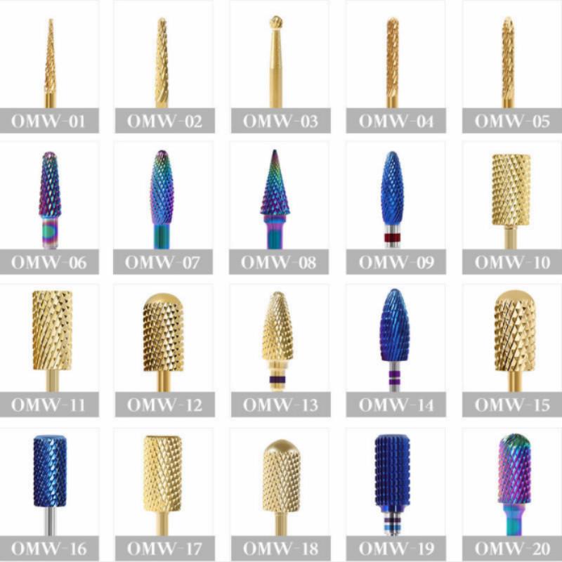 Nail Tungsten Steel Grinding Head Blue Label Tungsten Steel Drill Electric Nail Sander Accessories