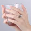 S925 Silver Plated Luxury New Princess Crown Inlaid Zircon Fashion Women 'S Ring Valentine 'S Day Gift Jewelry Wholesale