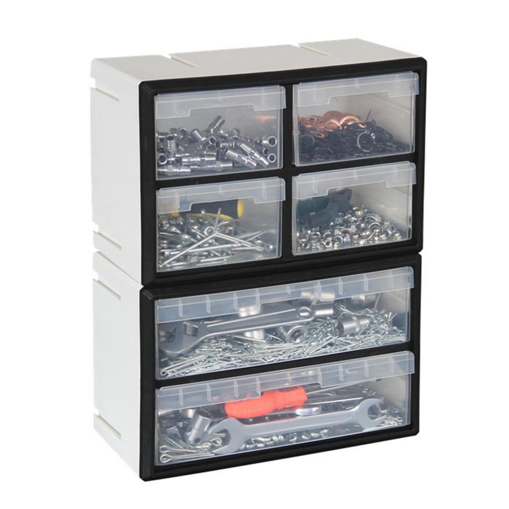Drawer Organizer Storage Tool Box Bathroom Container Garage for Bolts Screws Parts