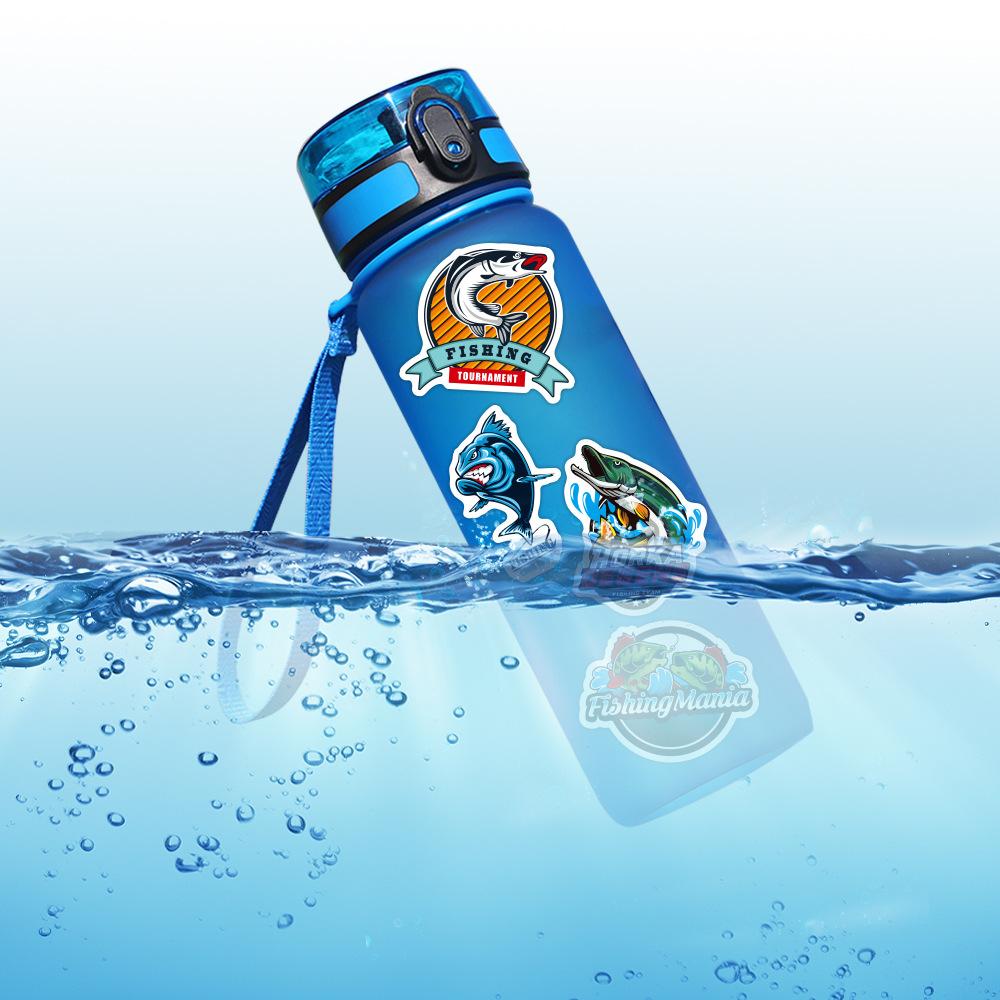 50Pcs Reise Fischer Gehen Angeln Outdoor Aufkleber Forskateboard Gitarre Motorrad DIY Gepäck Koffer Spielzeug Dekoration Fahrzeug