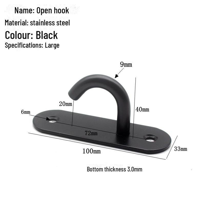 Pogrubiony Stal Nierdzewna Pierścień do Ciągnięcia Wentylatora Sufitowego Hak Owalny do Worków z Piaskiem i Ekranów Projekcyjnych