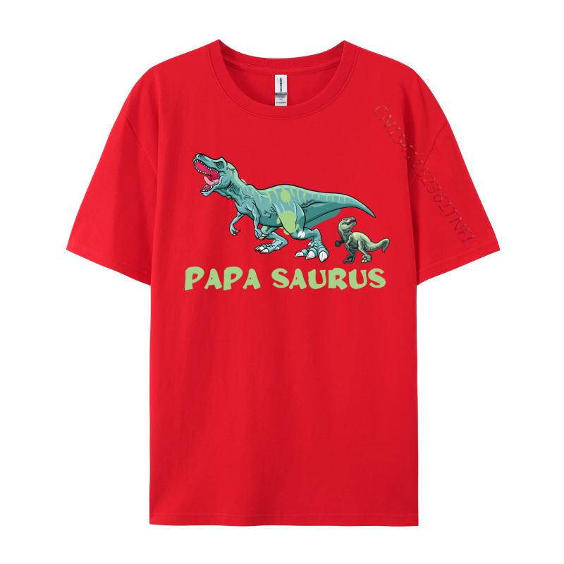 Papasaurus Tshirt Premium Cotton Men Tops T Shirt VALENTINE DAY T Shirt 2024 Newest Fashion Tops Shirts