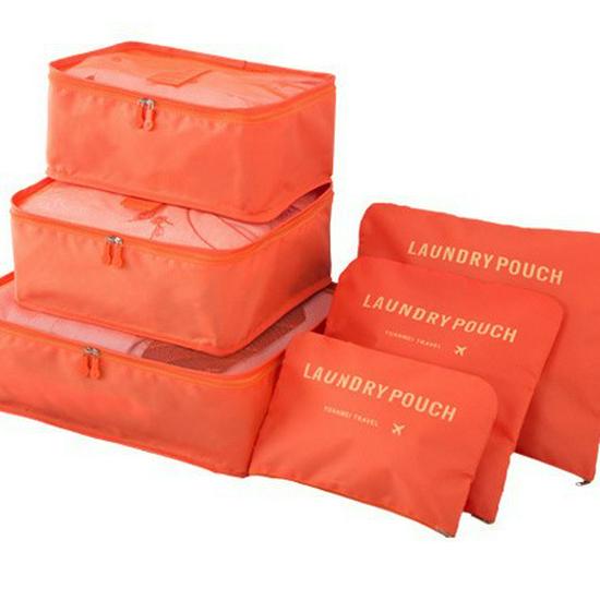 8-teiliges Reise-Organizer-Set: Tragbare Aufbewahrung für Kleidung, Schuhe und Unterwäsche