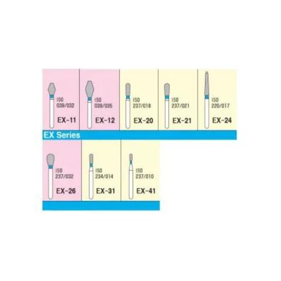 

Mani Diamond Burs - Special (Extra) Shape / Ex Series