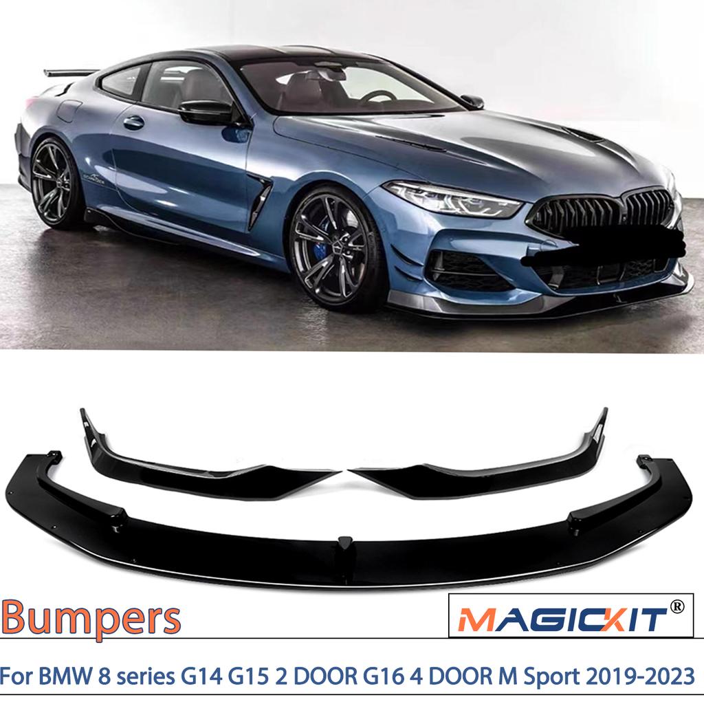 MAGICKIT For BMW 8 Series G14 G15 G16 M Sport 2 Door/4 Door 2018-2021 CAR Accessories M SPORT Model ONLY Front Splitter Lip FY6