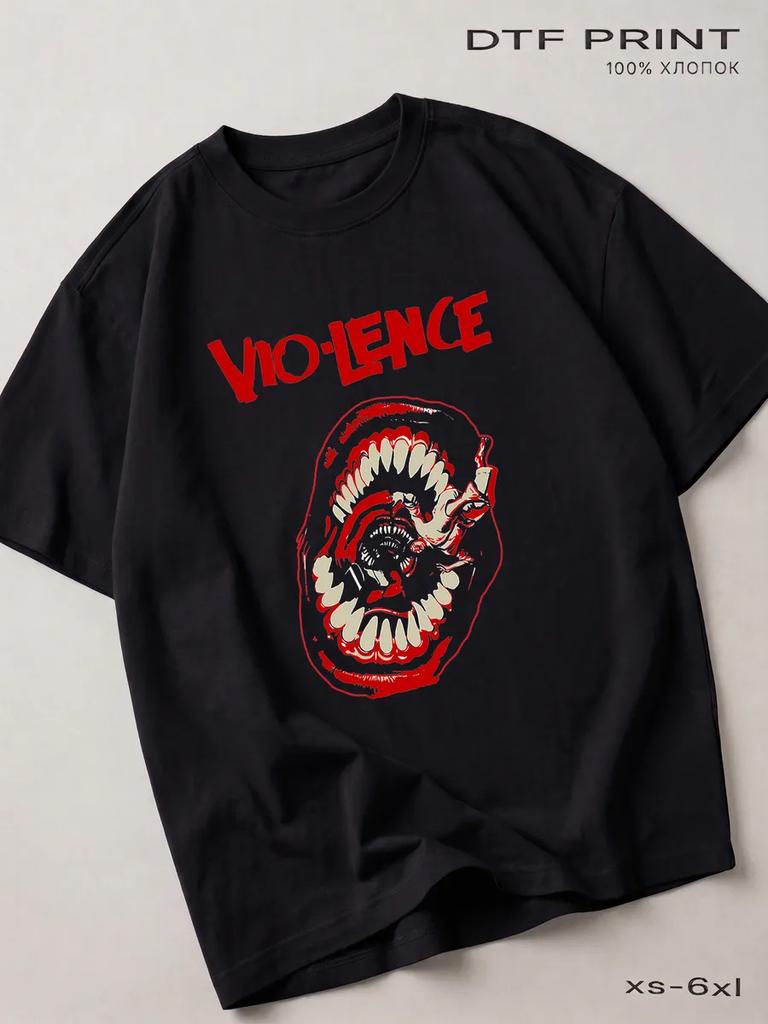 Black T-shirt Vio-Lence, Metal Back In