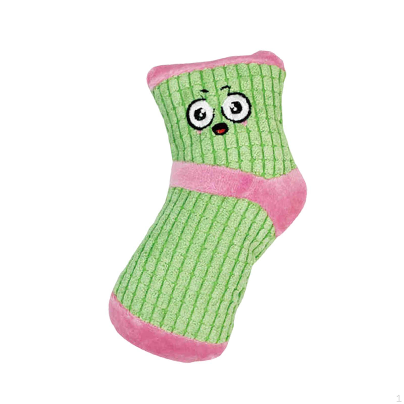 

Dog Squeaky Toy Funny Creative Interactive Keep Them Busy Lightweight Sturdy Expression Bite Green Pink