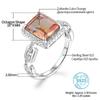 CHARMING 4.0 Carats Zultanite Gemstone Ring for Women Octagon Cut 10*8mm 925 Silver Party Jewelry Gifts Original Design