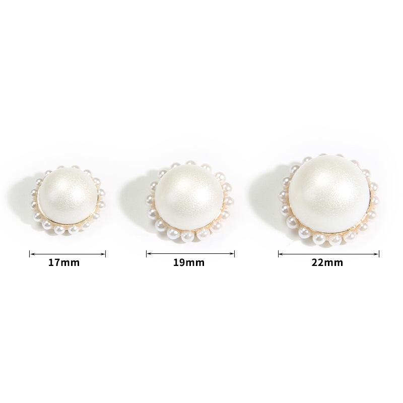 Bouton Nacre Blanc Vêtements Manteau Bouton Décoratif Accessoires Bouton Polyvalent Rond pour Femme Pull Bouton Petit Parfum Haut de Gamme