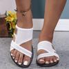 Women Slippers Fashion Clip Toe Shoes Solid Color Comfort Sandals Casual Peep Toe Slip On Slippers Women Outdoors Slides Women