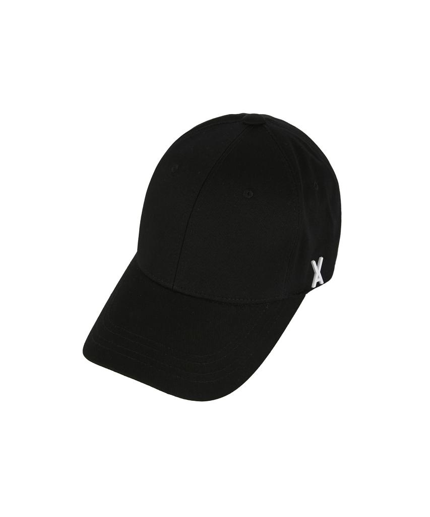Bajal Matte Studded Oversized Ball Cap Black