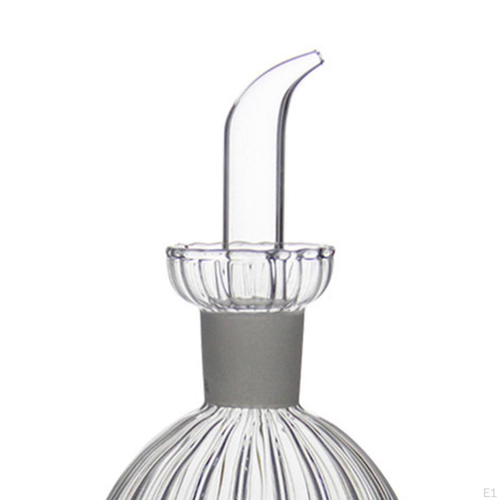 Elegant Glass Oil Dispenser for Kitchen and BBQ - Leakproof Pourer Included