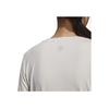 Adidas Solid Color Short Casual Sport Long Sleeve T-Shirt Women Tops White HR8397