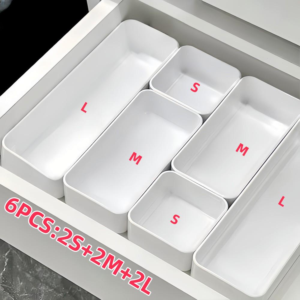 Multi-Compartment Drawer Organizer for Desk and Cosmetics