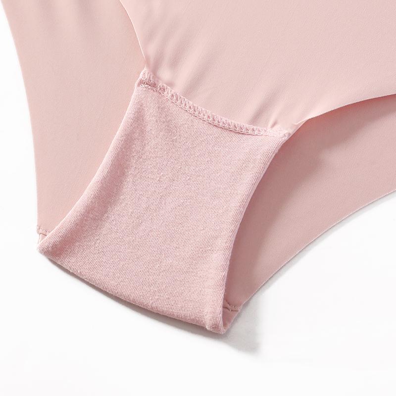TERMEZY Women's Sexy Seamless Briefs One-Piece Solid Color Thin Underwear & Ice Silk Letter Printed Briefs