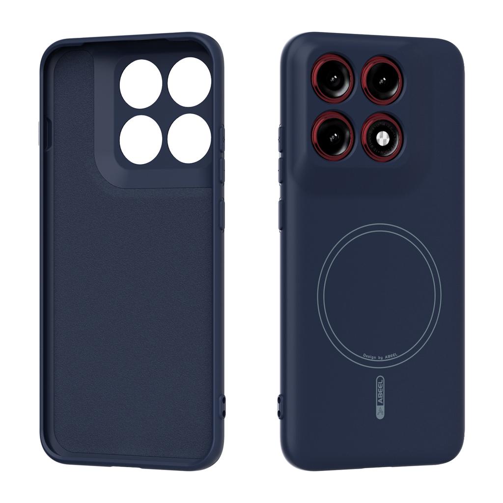 Für Motorola Moto Edge 70 Pro Handyhülle Flüssigsilikon Magnetische Halterung Schutz Rückseite Abdeckung