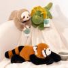Kawaii Long Arm Evolution Peluche Plush Toy  Stuffed Animal Weighted Soft Plush Pillow Koala Red Panda Bear Sloth Dinosaur Gift