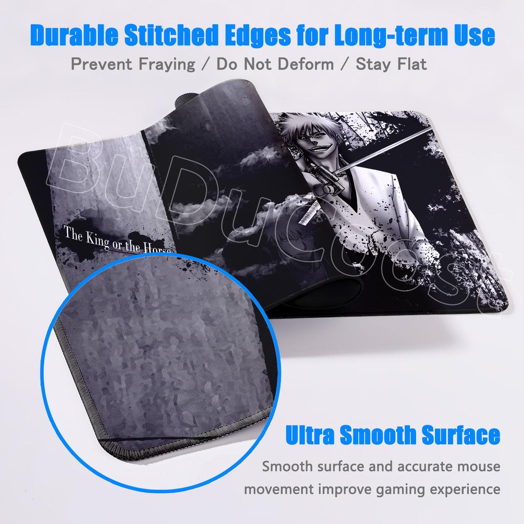New Hot Cool Anime Bleach Mouse Pad XXL Large Mousepad Manga Laptop Office Rubber Soft Table Pc Gaming HD Printing Non-Slip Mat