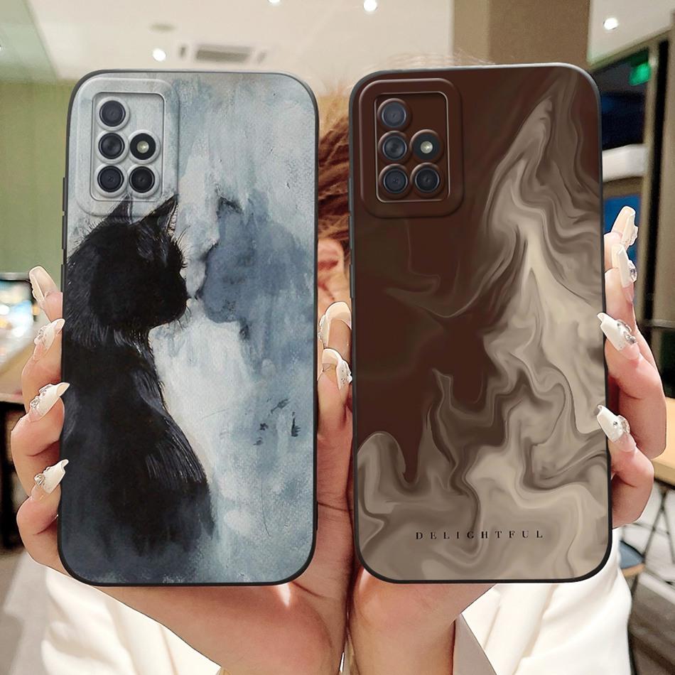 For Samsung Galaxy A71 A51 4G Fashion Dusk Beach Painting Phone Case For Samsung A51 A71 4G Soft Silicone Shockproof Cases