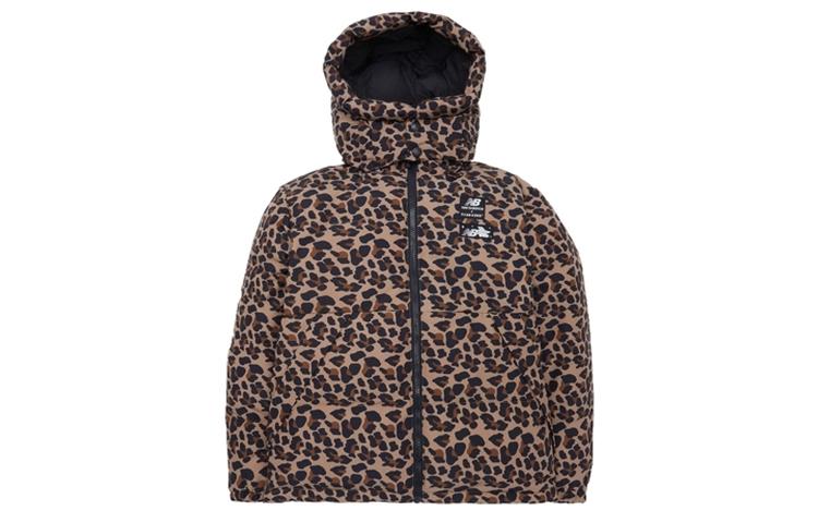 

New Balance X TYAKASHA Down Jackets Unisex Leopard Print Multicolor Hooded Moderate Puffer Jacket NPA4N421-MIX M