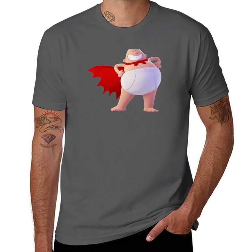 Captain Underpants T-Shirt Anime T-Shirts für Mann T-Shirt Mann schlichtes T-Shirt