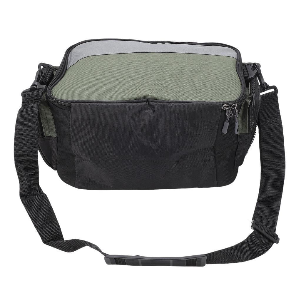 Fishing Tackle Bag Large Capacity Multipockets Lures Gear Storage Organizer Shoulders Messenger Bag