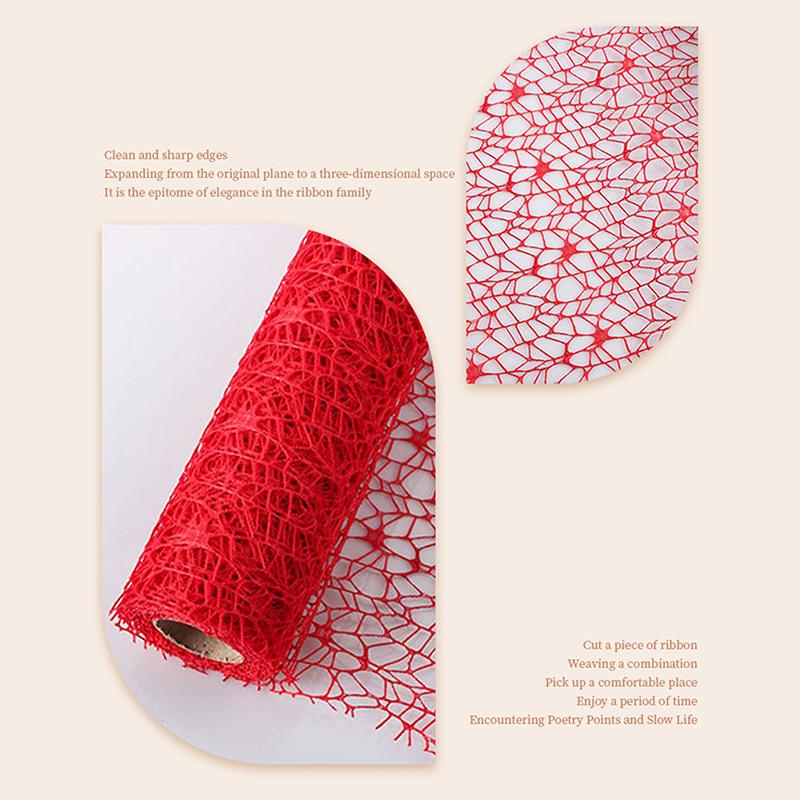 50Cm*4.5M Flower Wrapping Mesh Gauze Bouquet Wrapping Lace Jacquard Net Flower Pattern Mesh Florist Floral Wrapping Paper