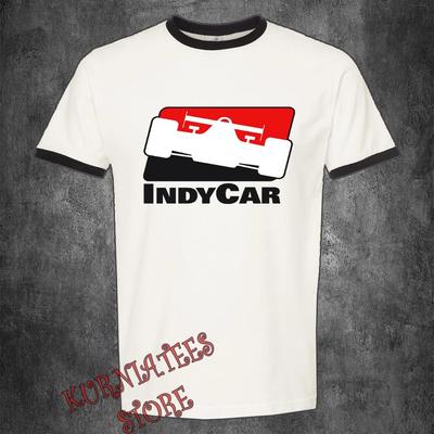 Indy Car Racing Championship Men's Ringer Black Size S To 3XL