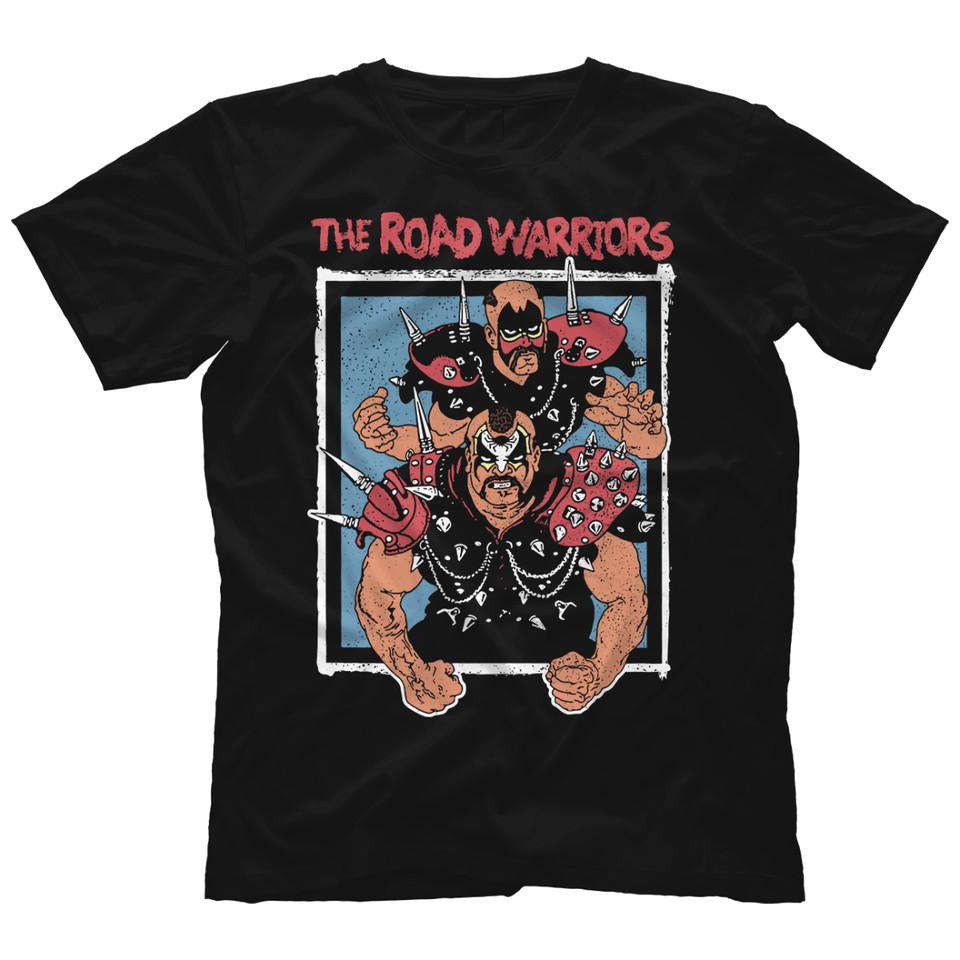 Road Warriors  Championship Wrestling Cotton Black TShirt S5XL Tee Unisex T-Shirt L