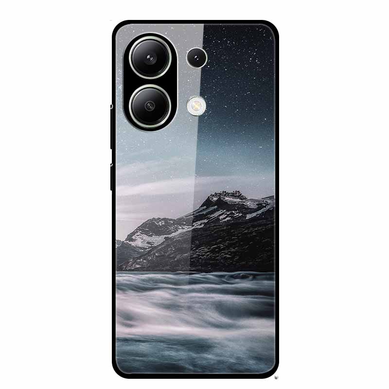For Xiaomi Redmi Note 13 Pro 4G 6.67"Tempered Glass Cases Silicone Bumper Hard Back Covers for Redmi Note13 4G 6.67" Phone Cases
