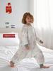 Saco de Dormir Infantil 100% Algodão com Pernas Separadas: Pijama de Peça Única Espessado Anti-Chute para Outono/Inverno