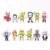 Adorable Set Of 12 Mini Raphael Ninja Turtles Pvc Figurines Perfect For Collectors