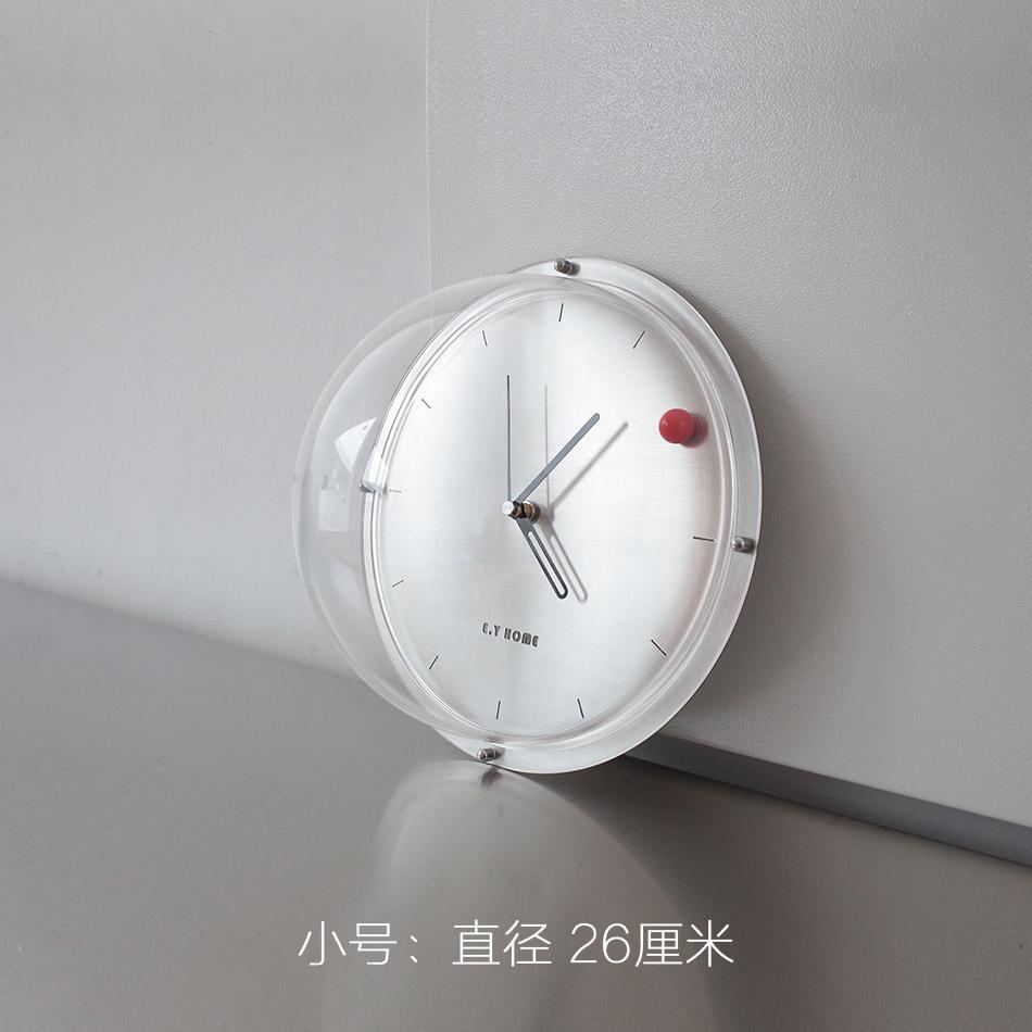 

Creative Space Wall Clock, Modern Silent Non-Ticking Alarm Clock for Living Room, Retro Nordic Minimalist Design with Pointer, other
