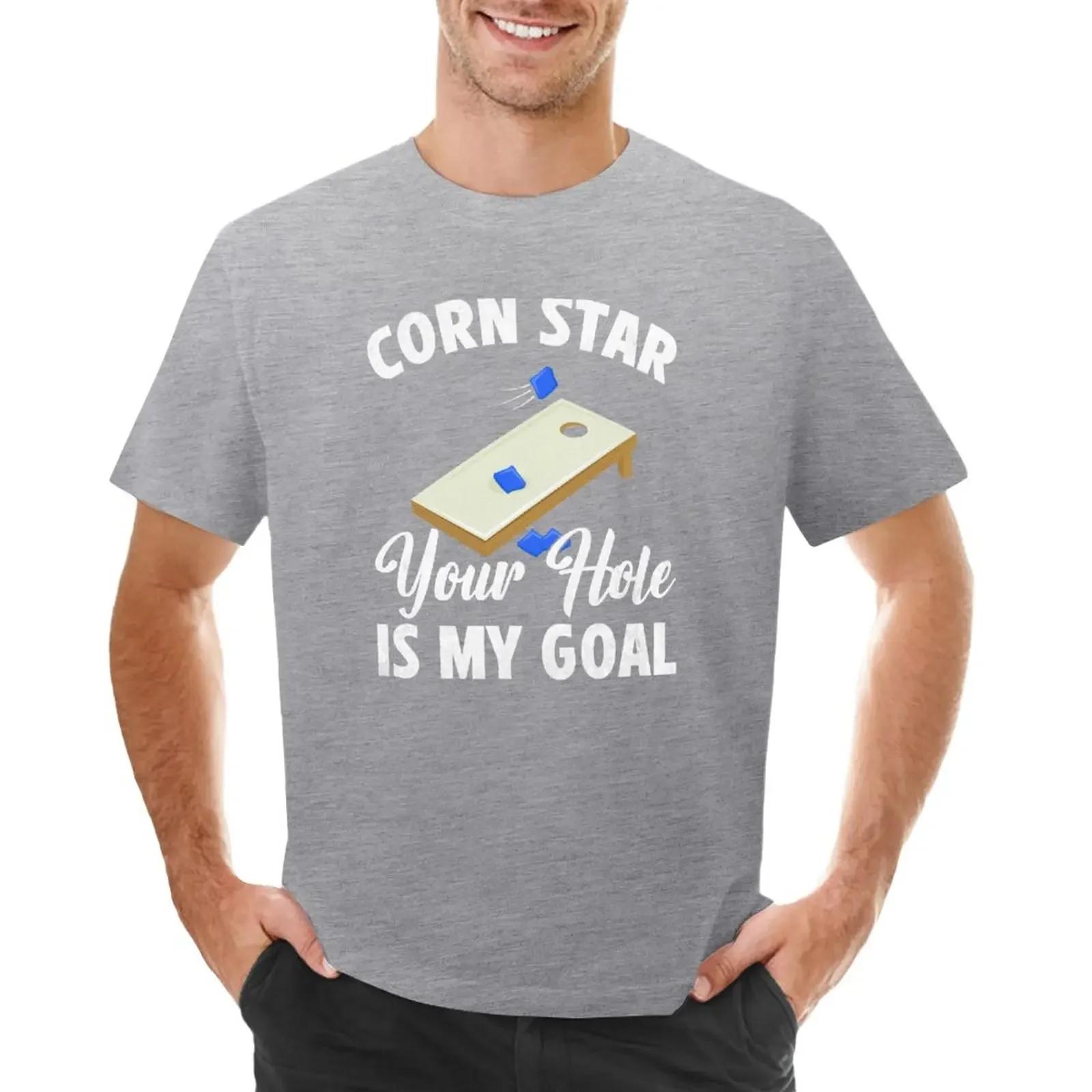 Funny Cornhole  Corn Star Your Hole Is My Goal TShirt graphic t shirts t shirt man oversized t shirts for men S