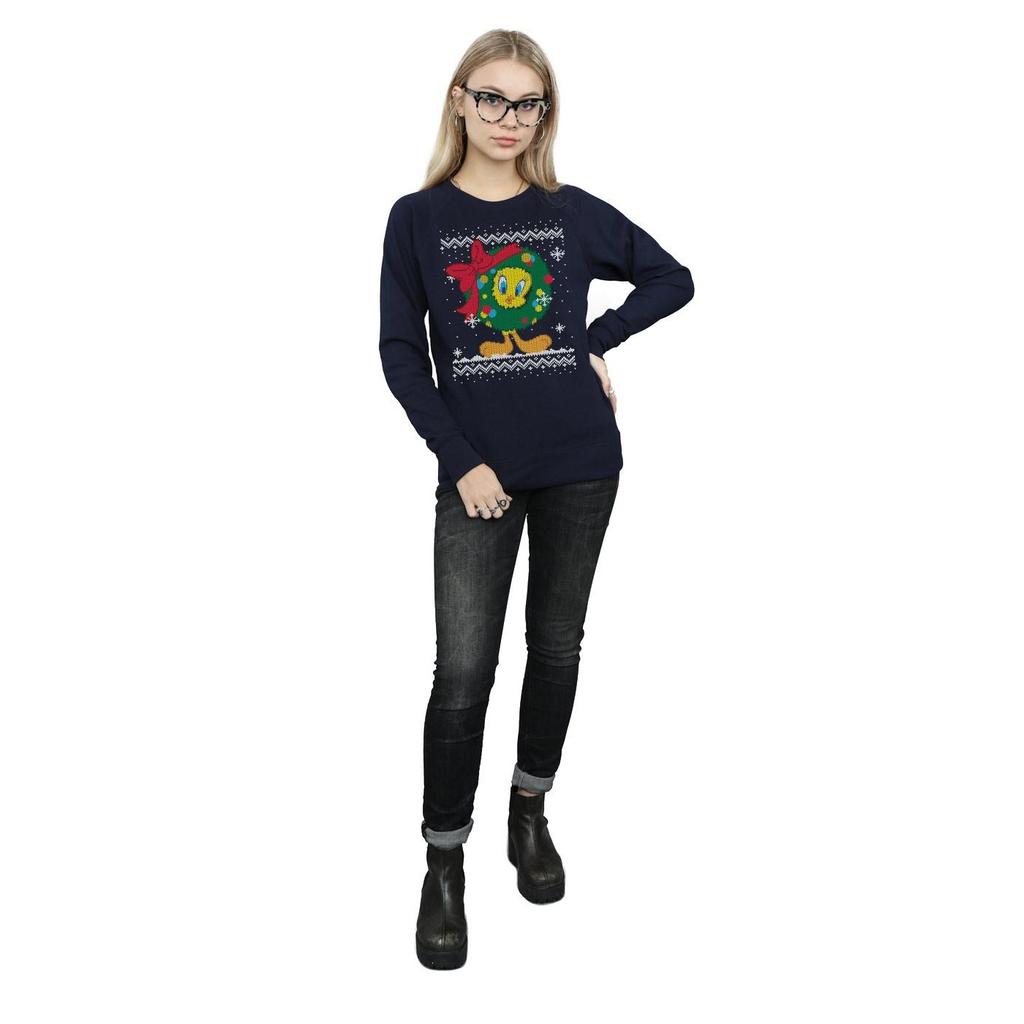 Looney Tunes Womens/Ladies Tweety Pie Christmas Fair Isle Sweatshirt