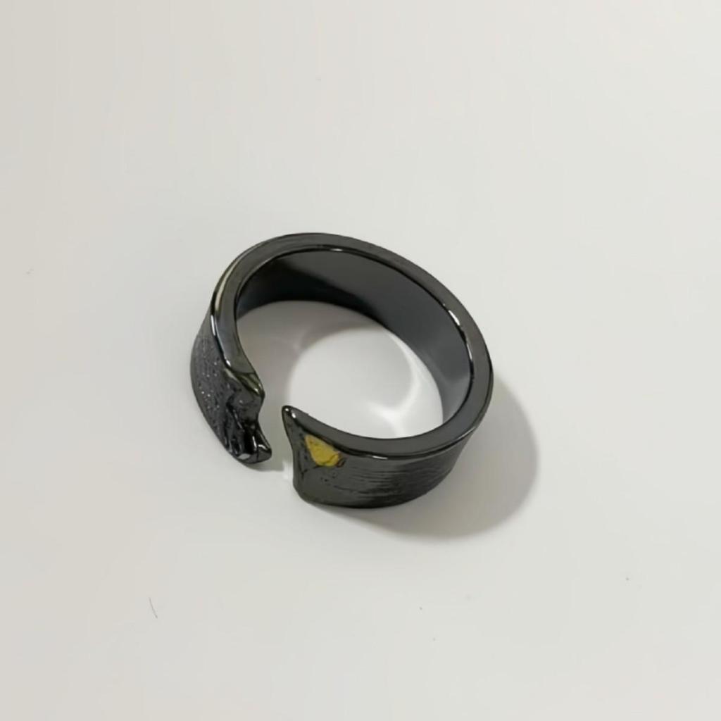 Dark Mountain Series Men's Carved Open Ring