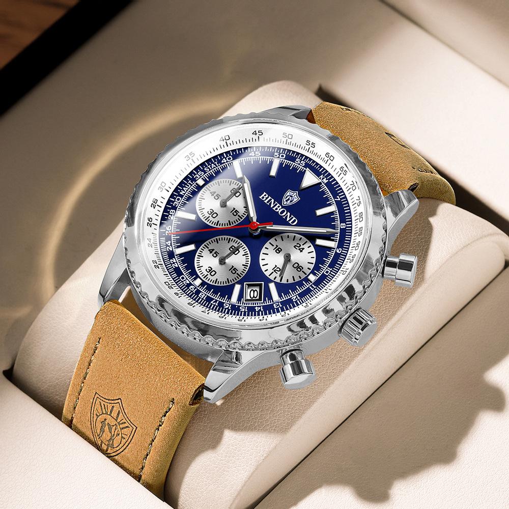 Men's Waterproof Luminous Running Alarm Clock Watch