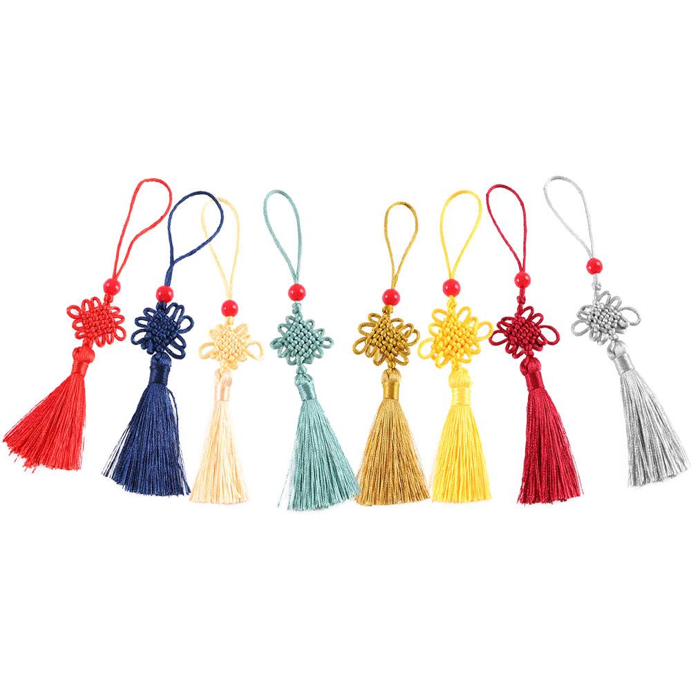 Pendant DIY Craft Chinese Knot Silk Tassel Pendant Chinese Knot Pendant Curtain Charms Tassel