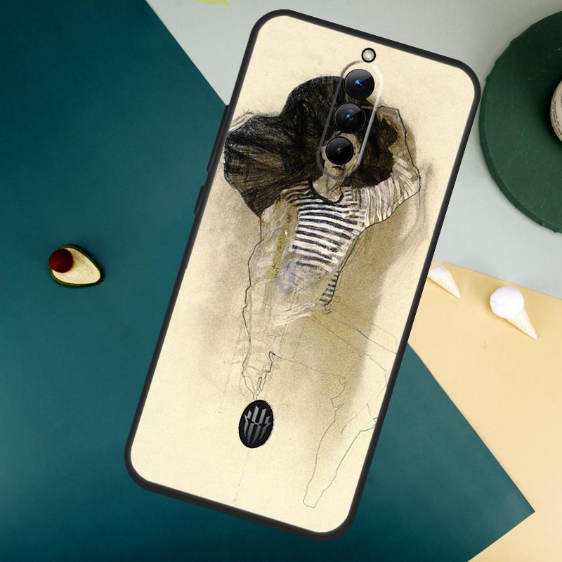 Egon Schiele For ZTE Nubia Red Magic 8 9 8S 9S 10S Pro Plus 10 Air 6S 7S 7 Pro Red Magic 11 Pro Plus Case