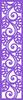 A2 Pendant, Openwork Decoration, Purple, 21x90
