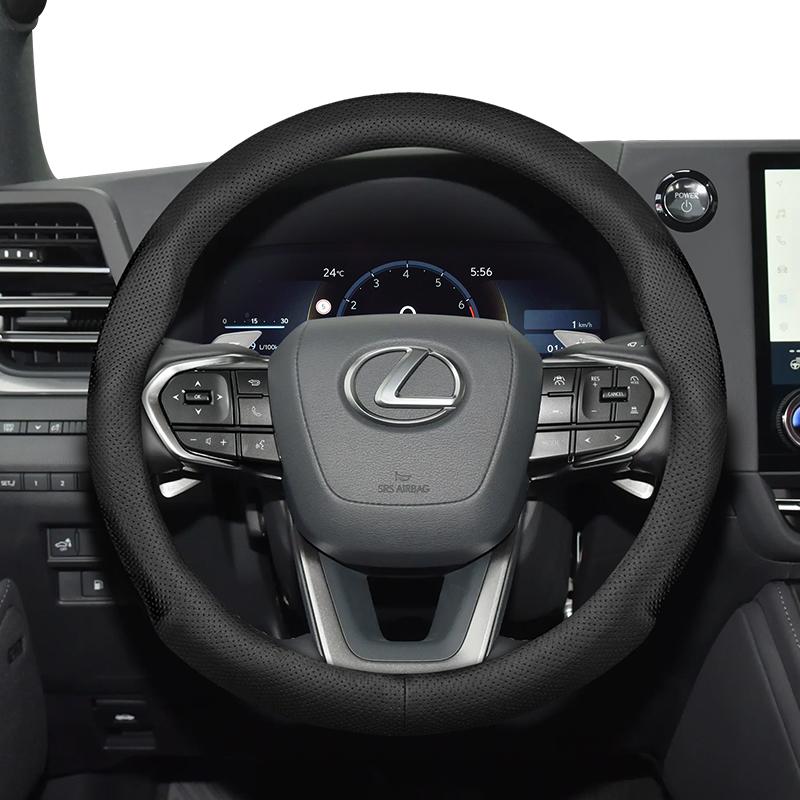 Suitable for Lexus Ultra-Thin Breathable Leather Steering Wheel Cover Suitable for Is250 Gs300 Lx 570 Nx Is350 2019 Es350 Gx460 Is 300 Ls400 Is300 202