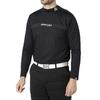 FootJoy Men's Brushed FJ Embossed Print Long Sleeve Mock Neck Shirt, Black, Size M (FJ-F24-S07, 32192-M)
