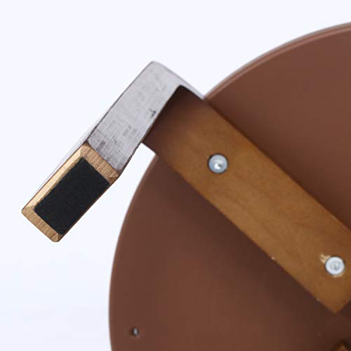 Fuji Boeki Bentwood Stackable Stool, 32cm Wide X 32cm Deep X 47cm High, Beige/Brown Fabric, Compact, Assembly Required, 14545