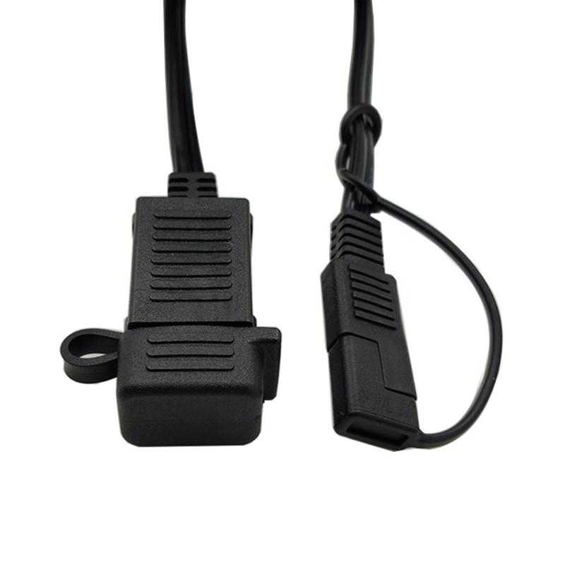 Motorcycle USB Chargers Universal SAE To USB Converter Cable SAE Quick Extension Cord 5V 2A for Cellphone