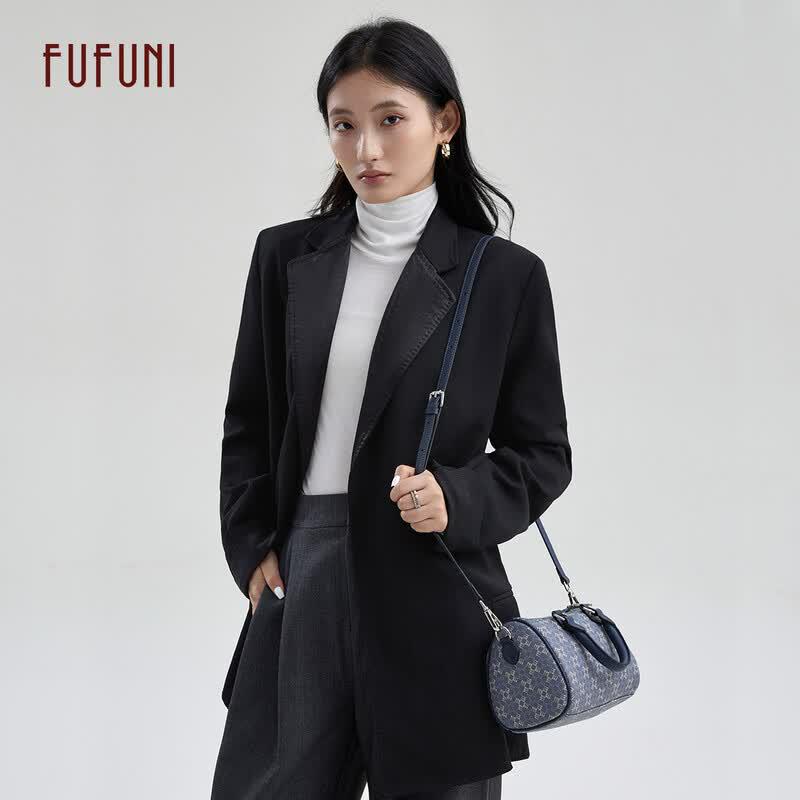 FUFUNI 2026 Monogram Boston Shoulder Bag