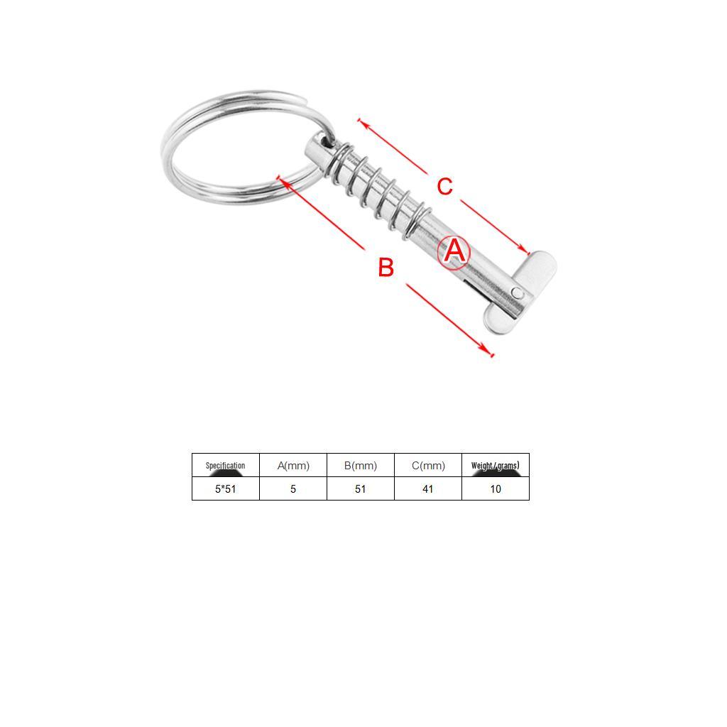 316 Stainless Steel Marine Quick Release Locking Pin