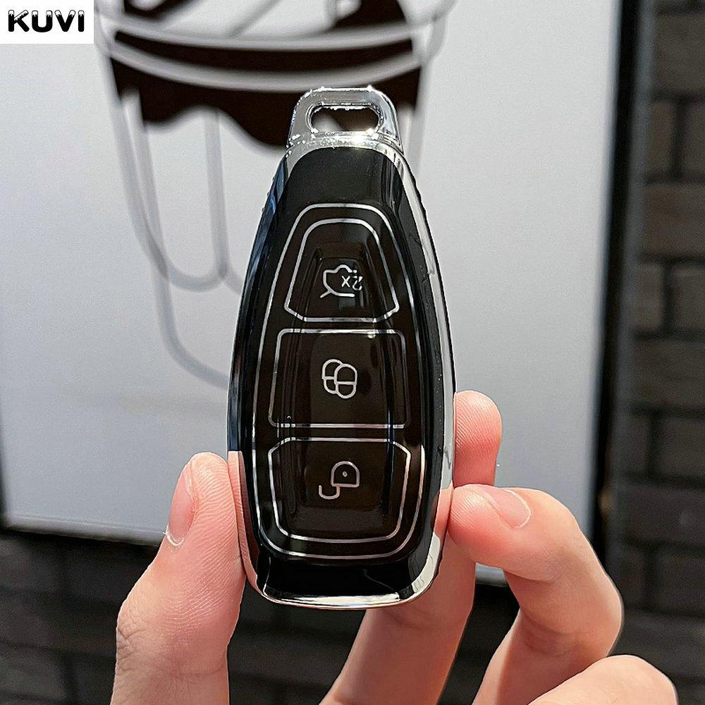

Fashion Tpu Car Remote Key Case Cover Shell For Ford Focus 3 4 Mondeo Mk3 Mk4 Fiesta Ecosport Kuga St C-Max B-Max Protector Fob