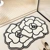 Light Luxury French Carpet Bathroom Floor Mat Toilet Toilet Toilet Door Toilet Non-slip Mat Absorbent Foot Pad Diatom Mud