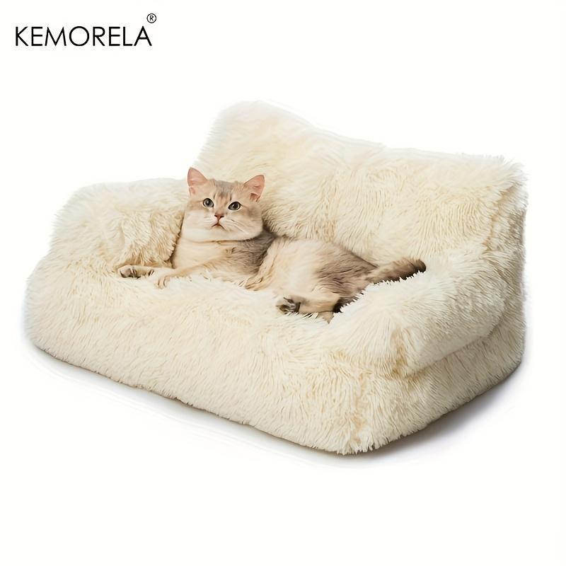 Thickened & Heightened Long-Haired Cat Sofa for Large Cats - Luxury Cushioned Pet Bed, Durable Furniture for Use, Cozy for Decor